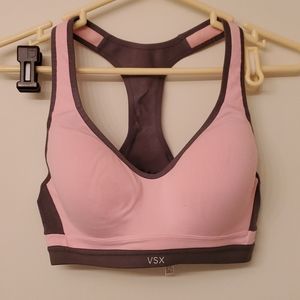 Blush pink VSX sport padded sports bra